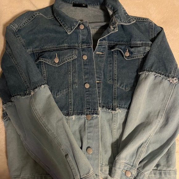 Half and Half Denim Jacket - Picture 1 of 2